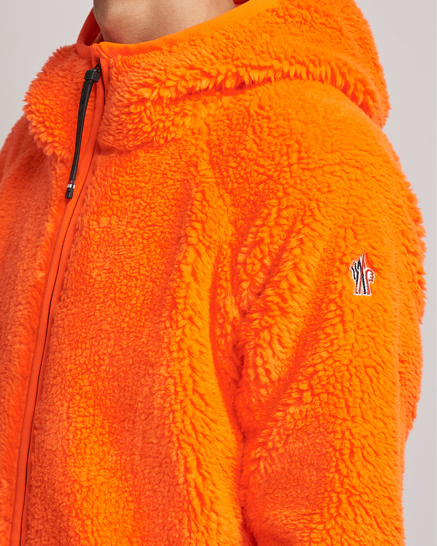 Homme | Pulls Et Tricots | Moncler Grenoble | Teddy Fleece Cardigan Orange