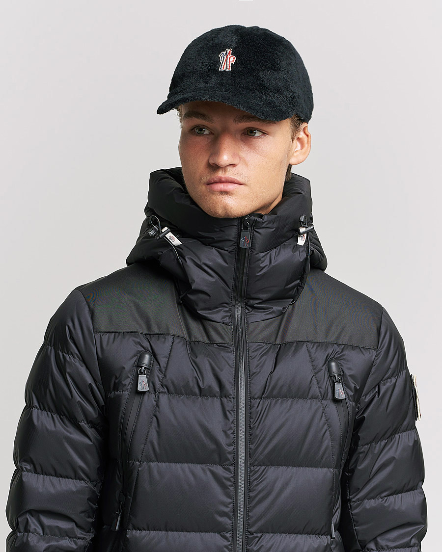 Homme | Moncler Grenoble Fleece Baseball Cap Black | Moncler Grenoble | Fleece Baseball Cap Black