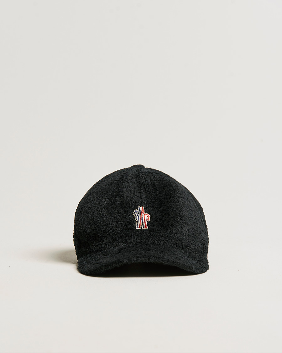 Homme | Moncler Grenoble Fleece Baseball Cap Black | Moncler Grenoble | Fleece Baseball Cap Black