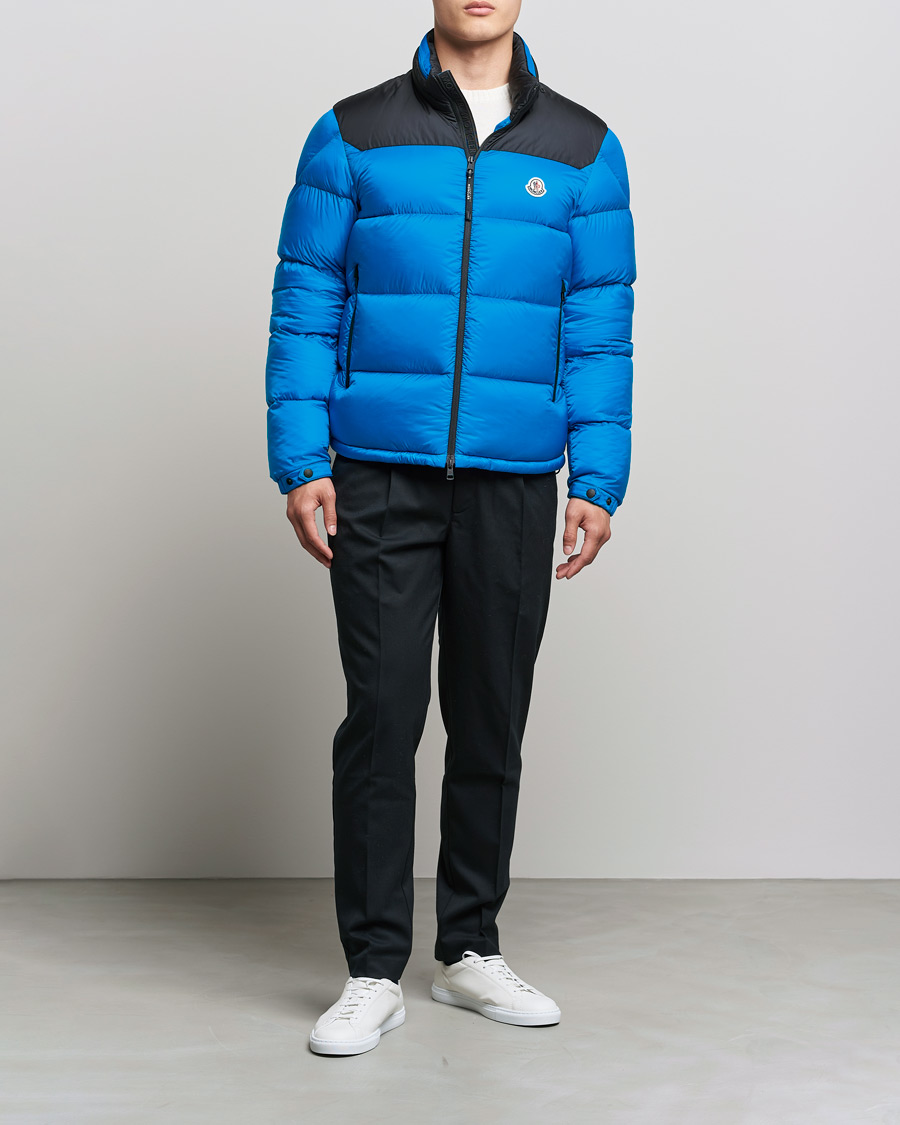 Homme | Manteaux Et Vestes | Moncler | Peuplier Down Jacket Black/Sky Blue