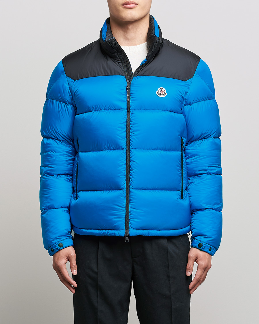 Homme | Manteaux Et Vestes | Moncler | Peuplier Down Jacket Black/Sky Blue