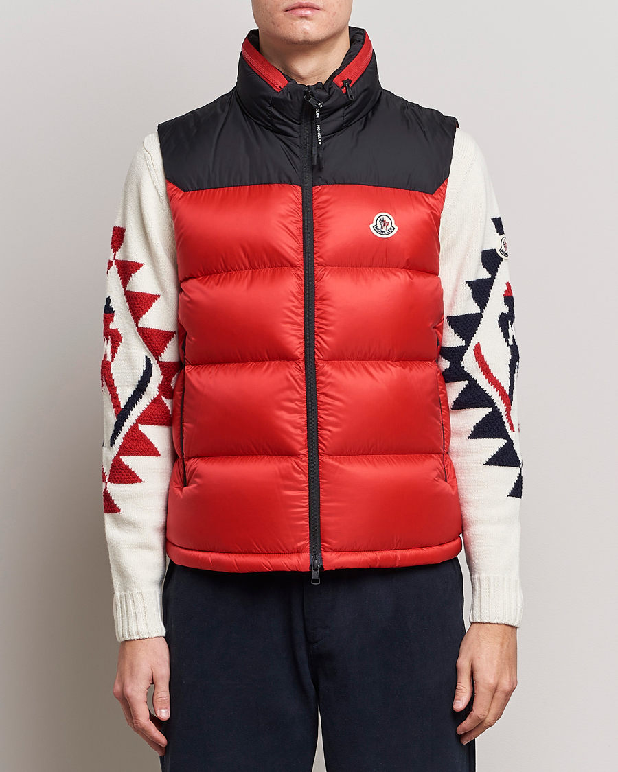 Homme | Manteaux Et Vestes | Moncler | Ophrys Down Vest Black/Red