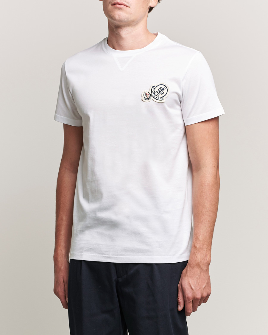 Homme | T-shirts | Moncler | Double Logo T-Shirt White