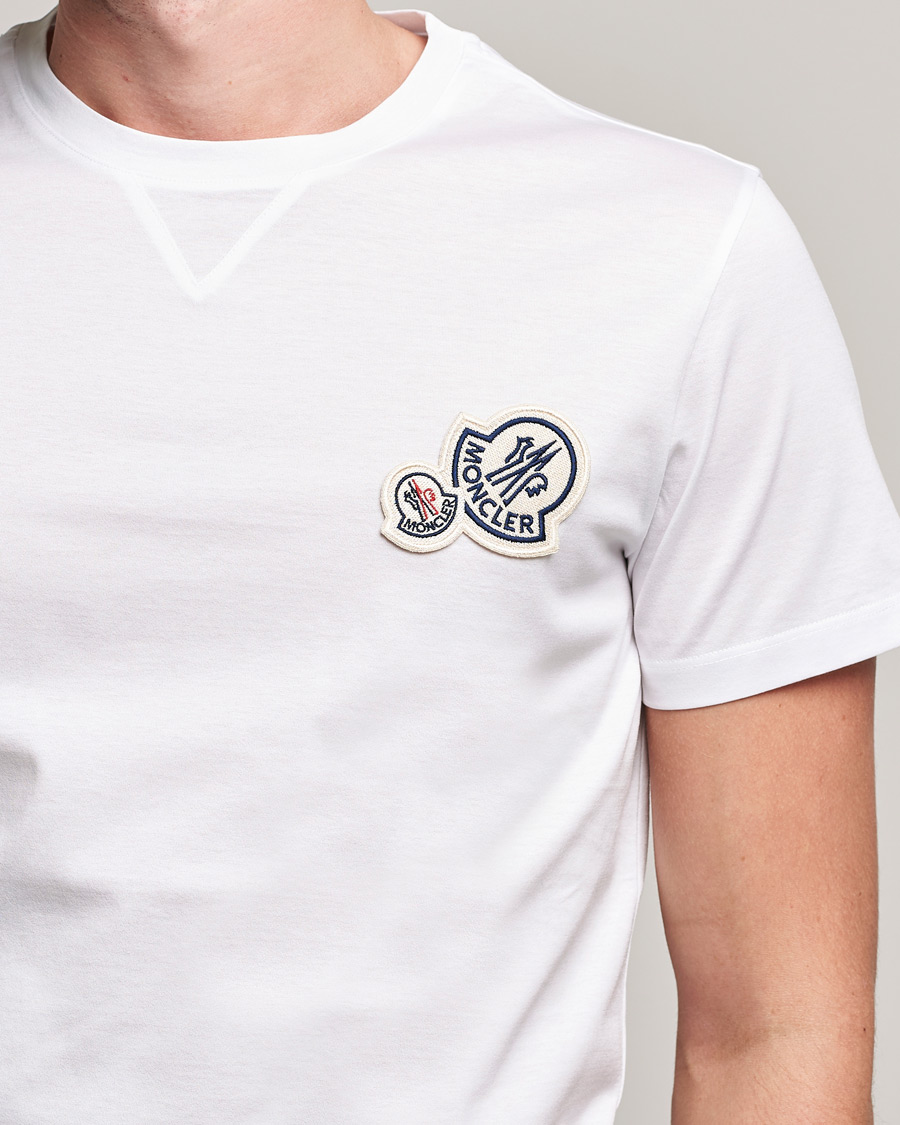 Homme | T-shirts | Moncler | Double Logo T-Shirt White
