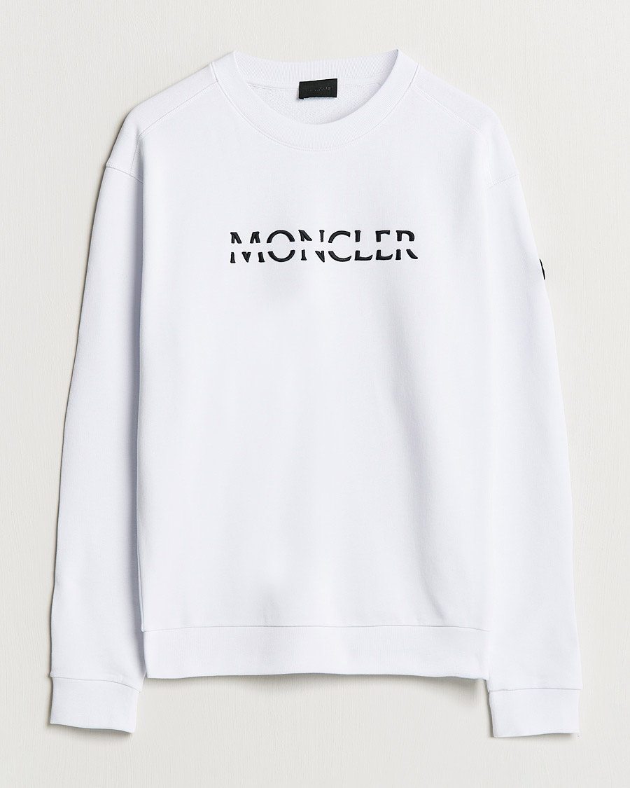 Homme | Pulls Et Tricots | Moncler | Lettering Sweatshirt White