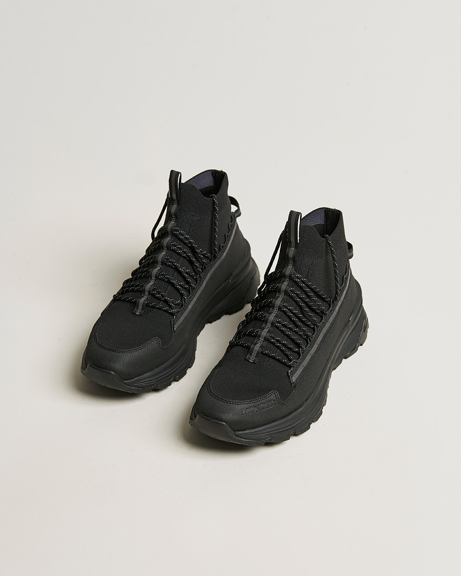 Homme | Moncler Knit High Running Sneakers Black | Moncler | Knit High Running Sneakers Black