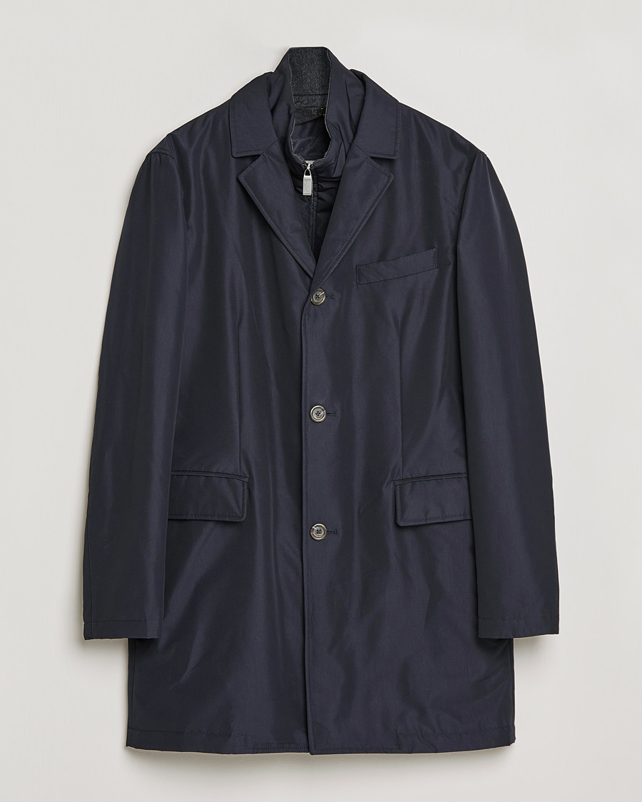 Homme | Manteaux Et Vestes | Canali | Rain Protection Car Coat Navy
