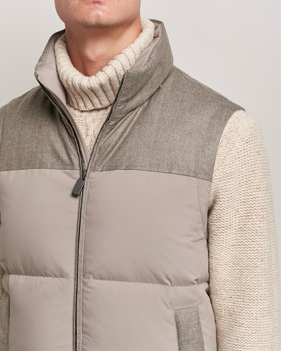 Homme | Manteaux Et Vestes | Canali | High Performance Down Vest Beige