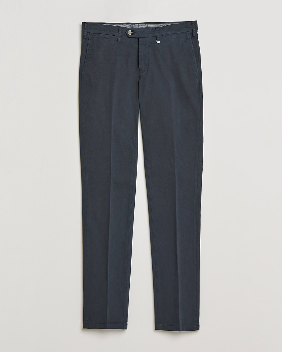Homme | Pantalons | Canali | Slim Fit Stretch Chinos Navy