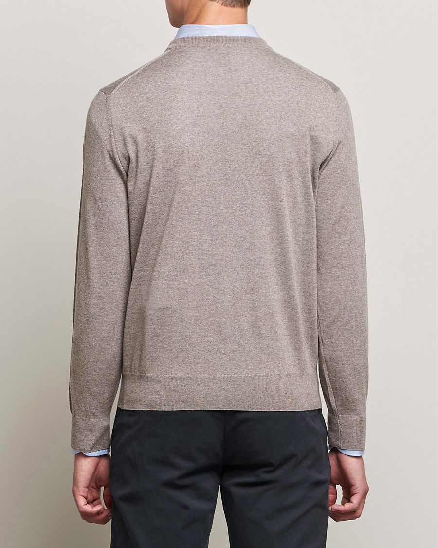 Homme | Pulls Et Tricots | Canali | Merino Wool Crew Neck Taupe