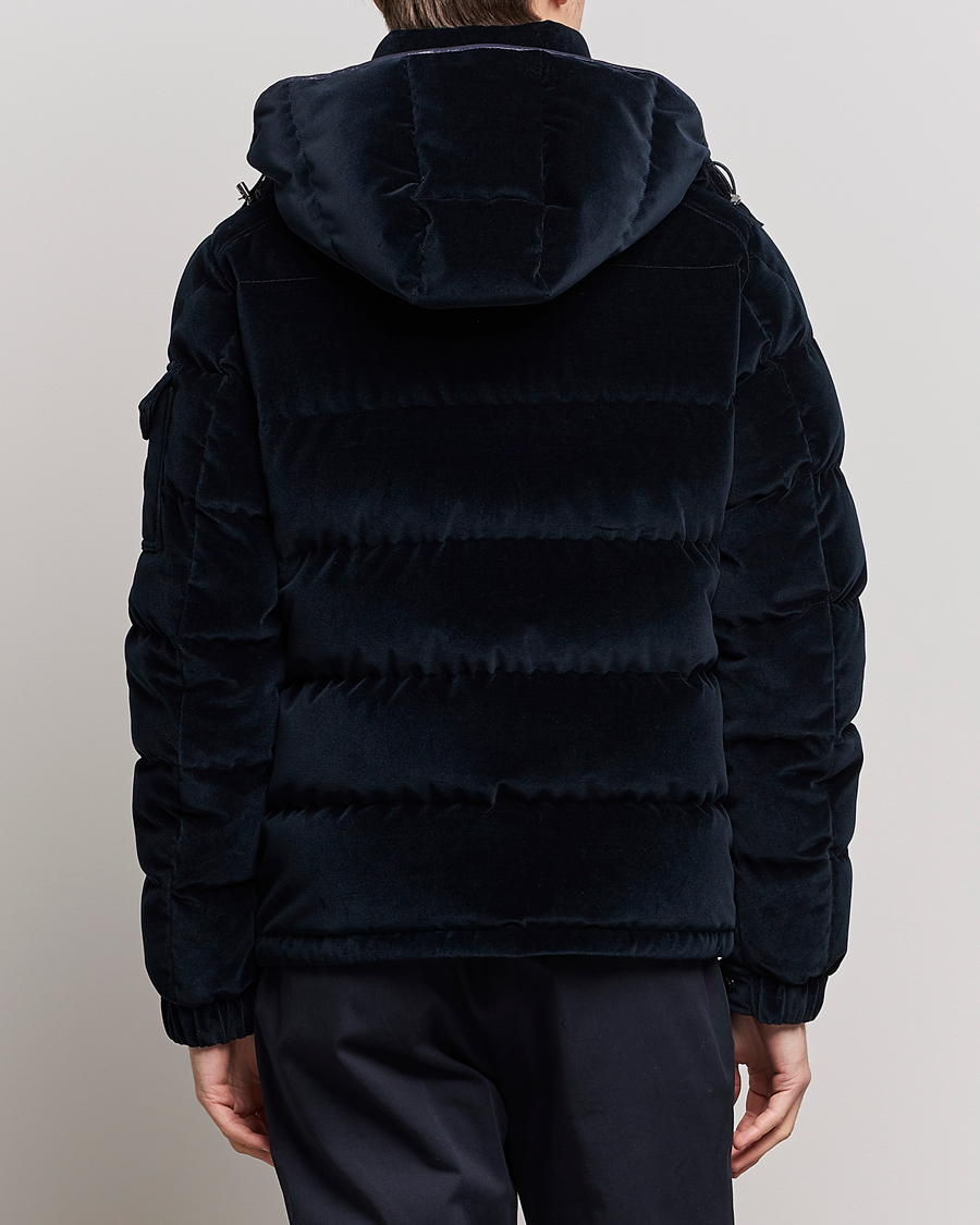 Homme | Manteaux Et Vestes | Moncler | Armorique Velvet Down Jacket Navy