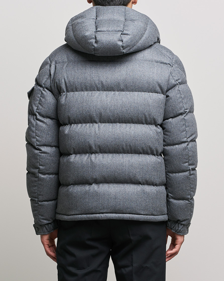 Homme | Manteaux Et Vestes | Moncler | Montgenevre Flannel Down Jacket Grey Melange