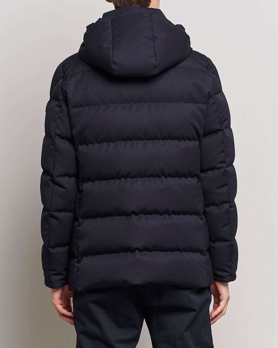 Homme | Manteaux Et Vestes | Moncler | Solidage Flannel Down Parka Navy