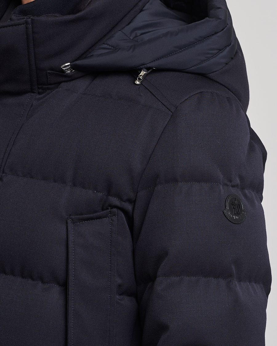 Homme | Manteaux Et Vestes | Moncler | Solidage Flannel Down Parka Navy