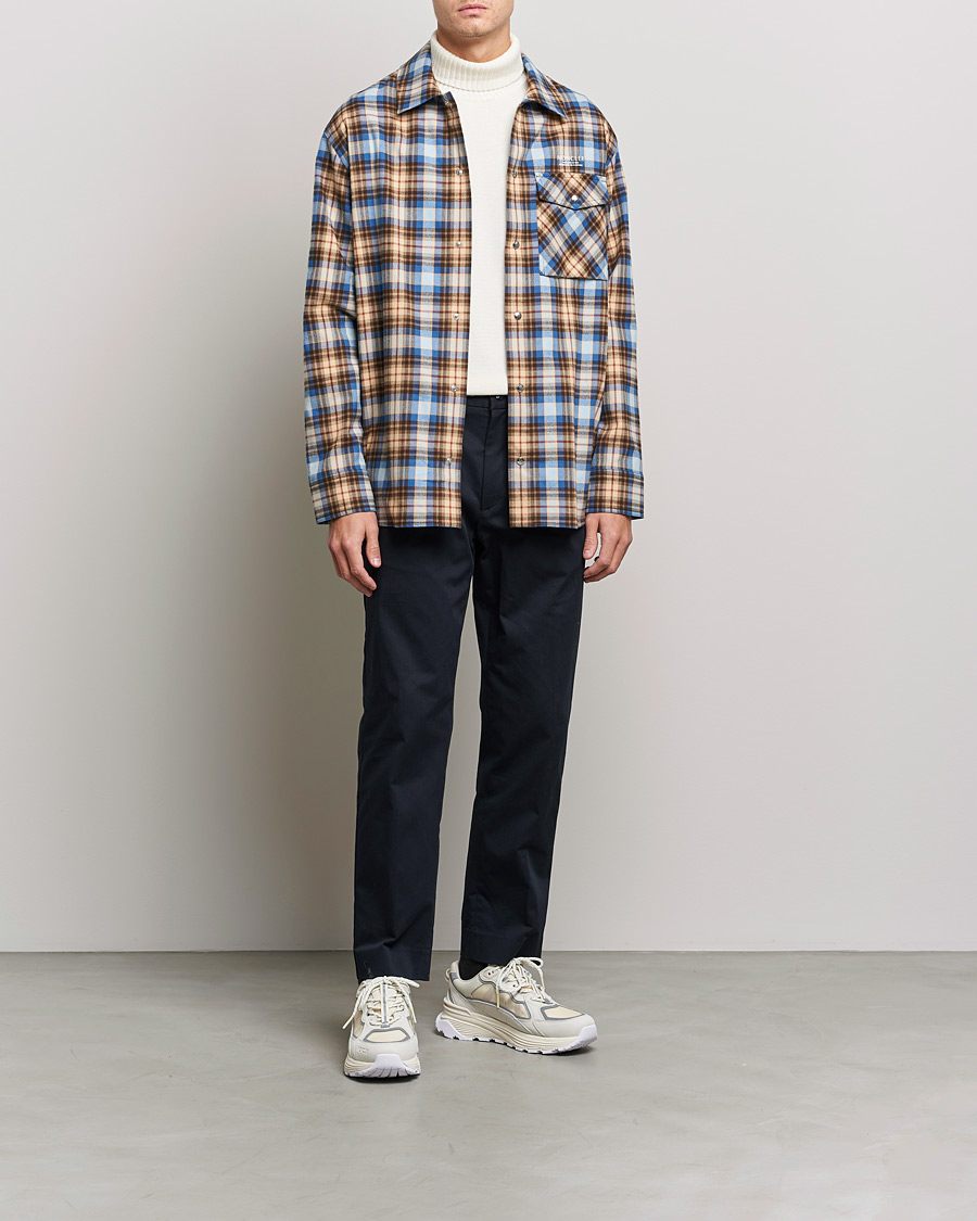 Homme | Chemises | Moncler | Checked Overshirt Beige