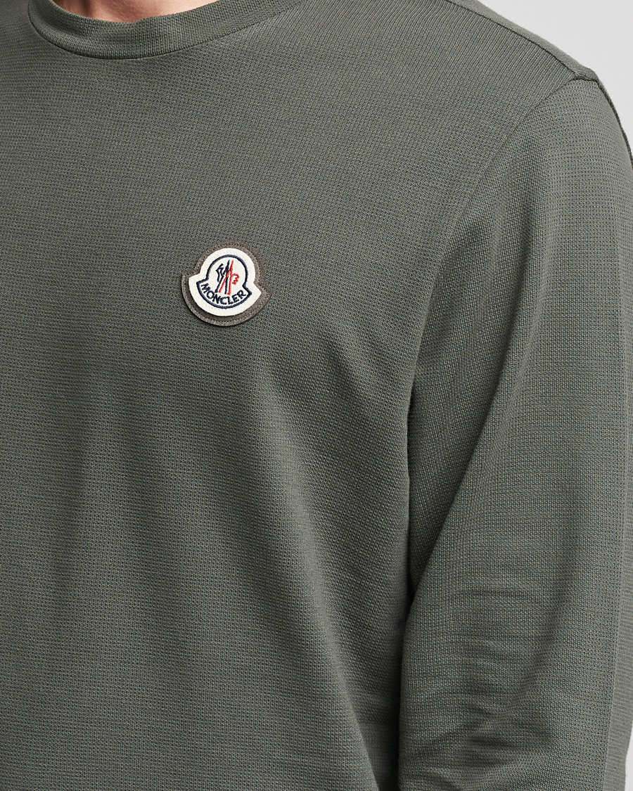 Homme | T-shirts | Moncler | Long Sleeve Logo Patch T-Shirt Grey
