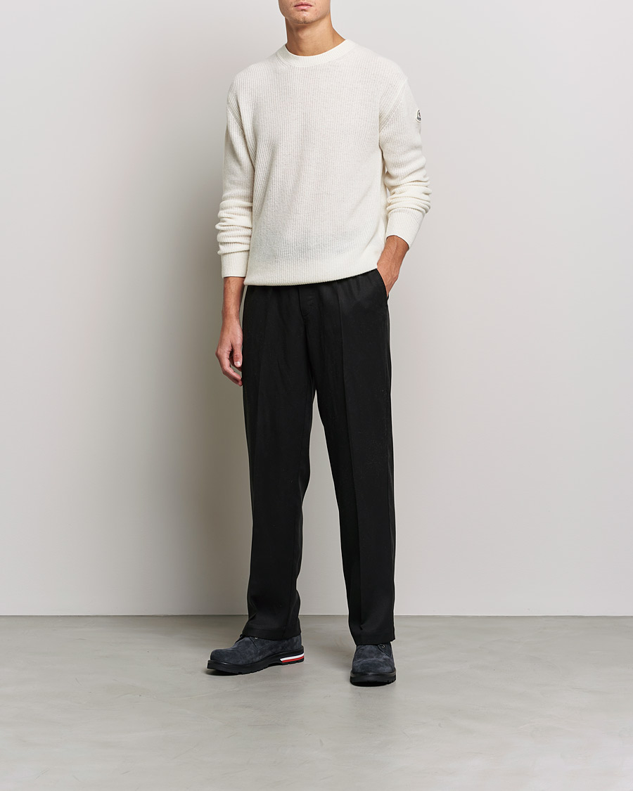 Homme | Pulls Et Tricots | Moncler | Cashmere Crew Neck Sweater White