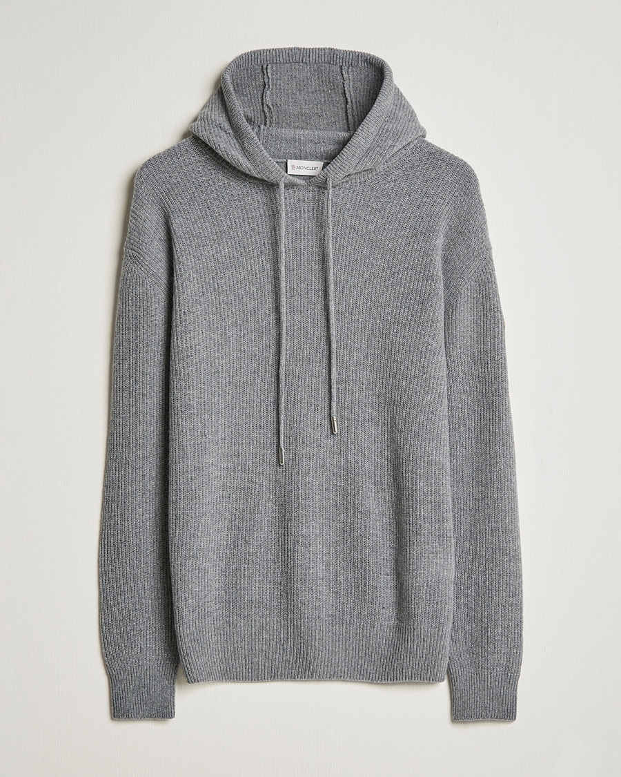 Homme | Pulls Et Tricots | Moncler | Cashmere Hoodie Grey Melange