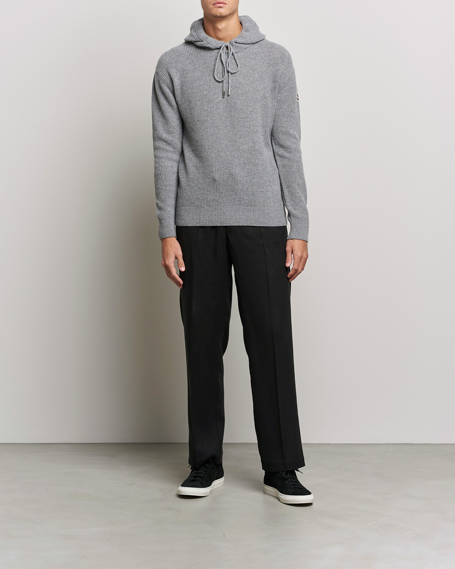 Homme | Pulls Et Tricots | Moncler | Cashmere Hoodie Grey Melange
