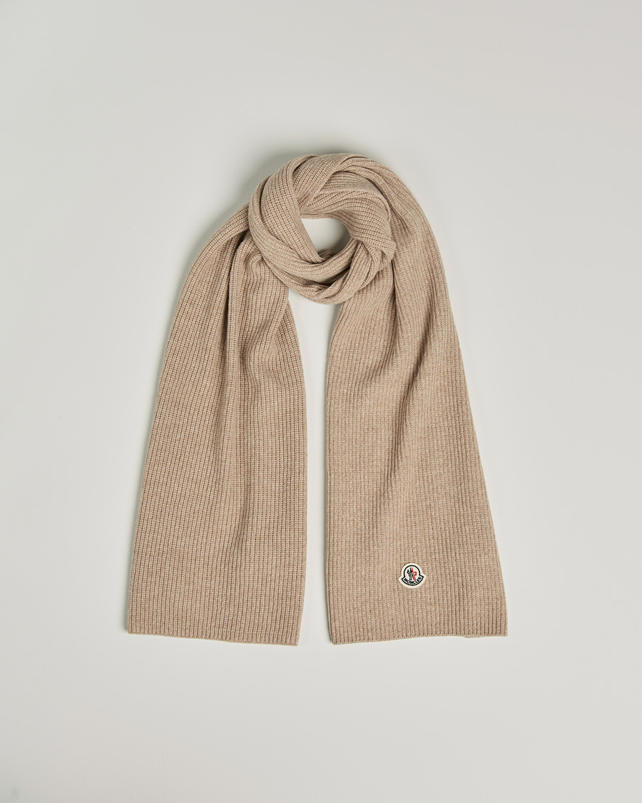 Homme | Moncler Cashmere Scarf Beige | Moncler | Cashmere Scarf Beige