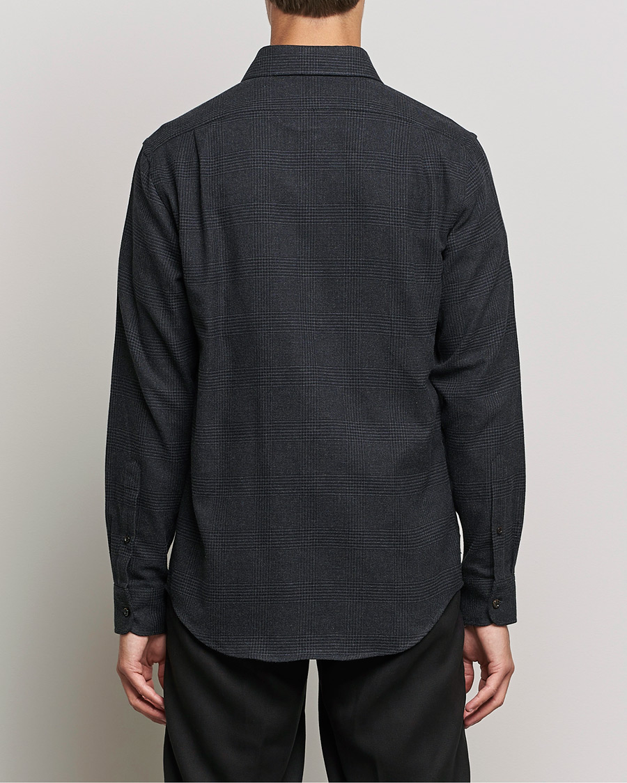 Homme | Chemises | Ralph Lauren Purple Label | Flannel Sport Shirt Dark Grey