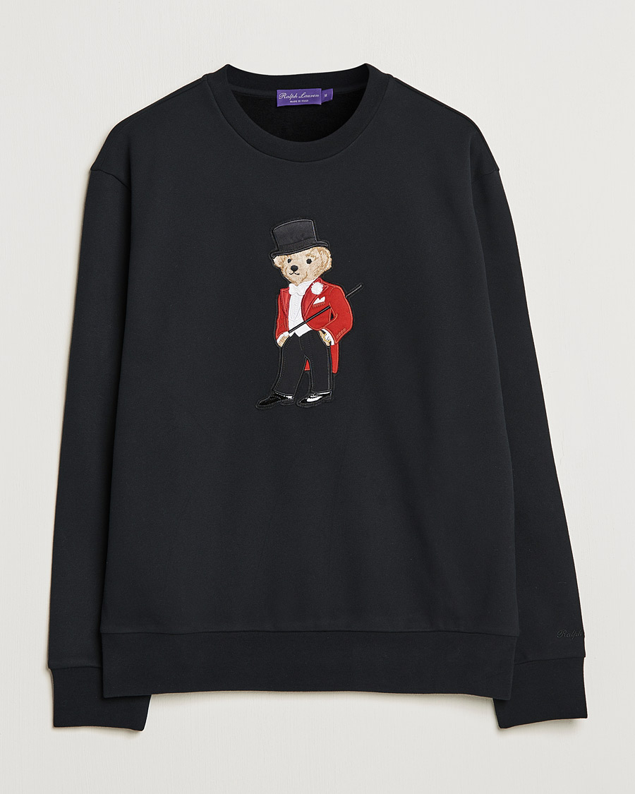 Homme | Pulls Et Tricots | Ralph Lauren Purple Label | Lux Fleece Bear Sweatshirt Black