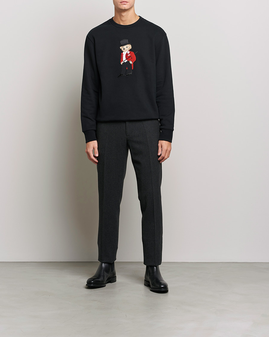 Homme | Pulls Et Tricots | Ralph Lauren Purple Label | Lux Fleece Bear Sweatshirt Black