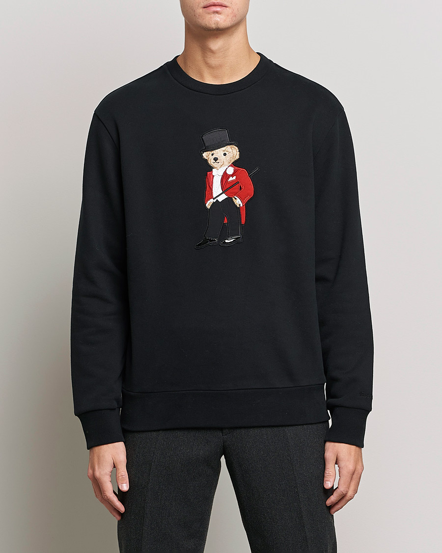 Homme | Pulls Et Tricots | Ralph Lauren Purple Label | Lux Fleece Bear Sweatshirt Black