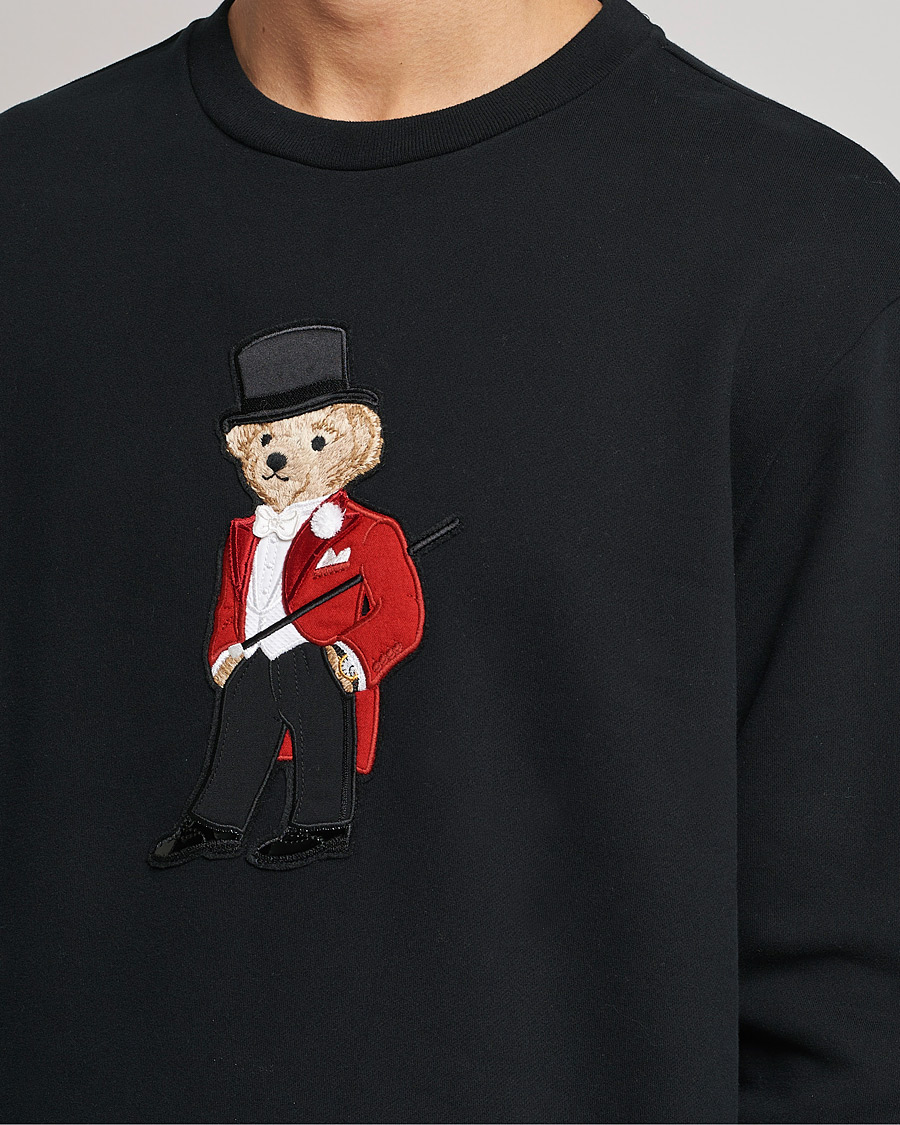 Homme | Pulls Et Tricots | Ralph Lauren Purple Label | Lux Fleece Bear Sweatshirt Black