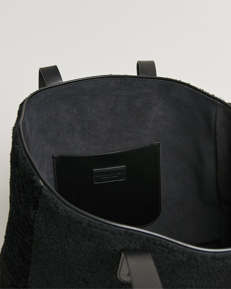 Homme | Ralph Lauren Purple Label Shearling Tote Bag Black | Ralph Lauren Purple Label | Shearling Tote Bag Black