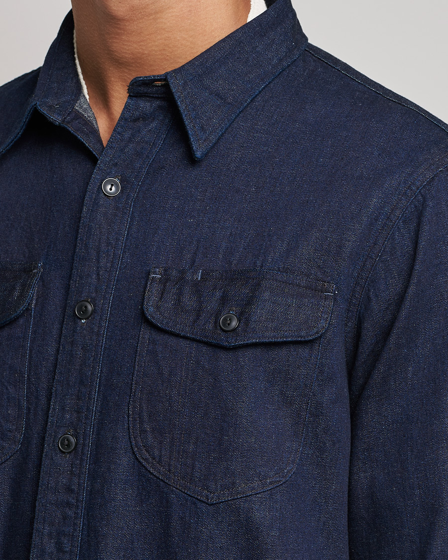 Homme | Chemises | RRL | Preston Denim Work Shirt Rinse Wash