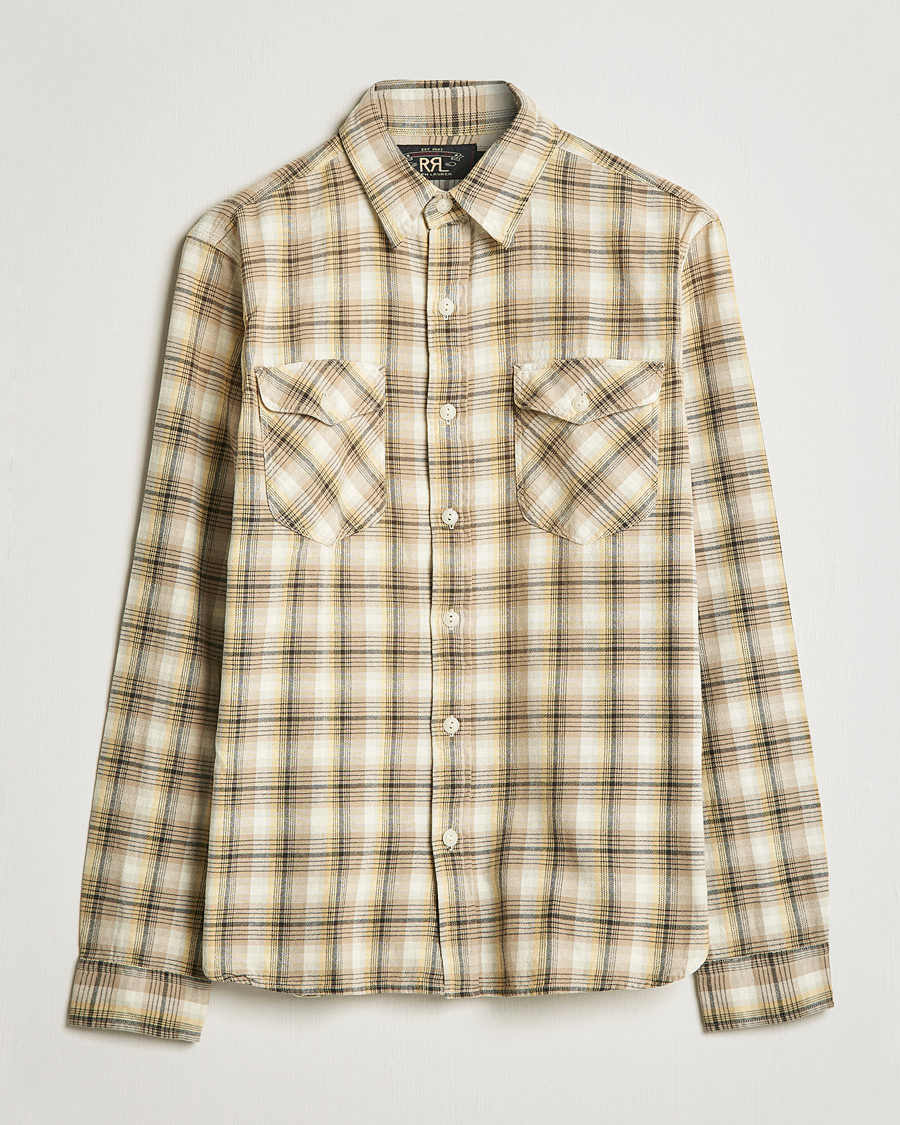 Homme | Chemises | RRL | Lee Checked Workshirt Tan