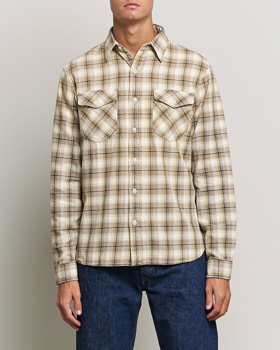 Homme | Chemises | RRL | Lee Checked Workshirt Tan