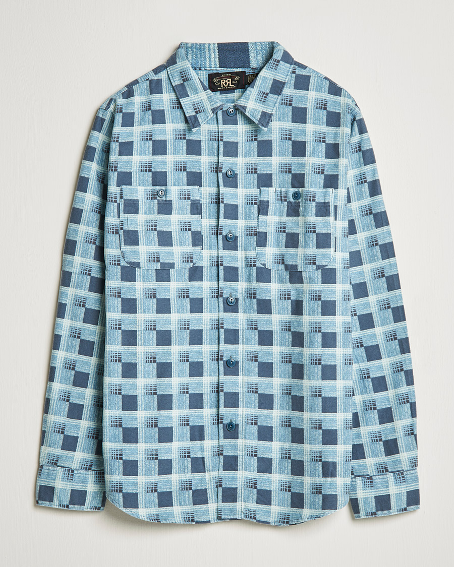 Homme | Chemises | RRL | Universal Camp Shirt Blue Check