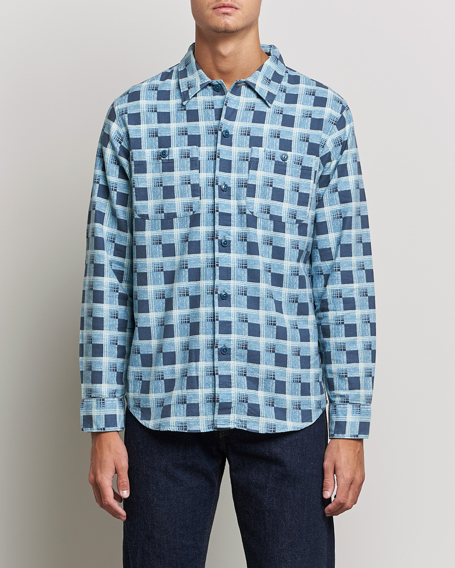 Homme | Chemises | RRL | Universal Camp Shirt Blue Check