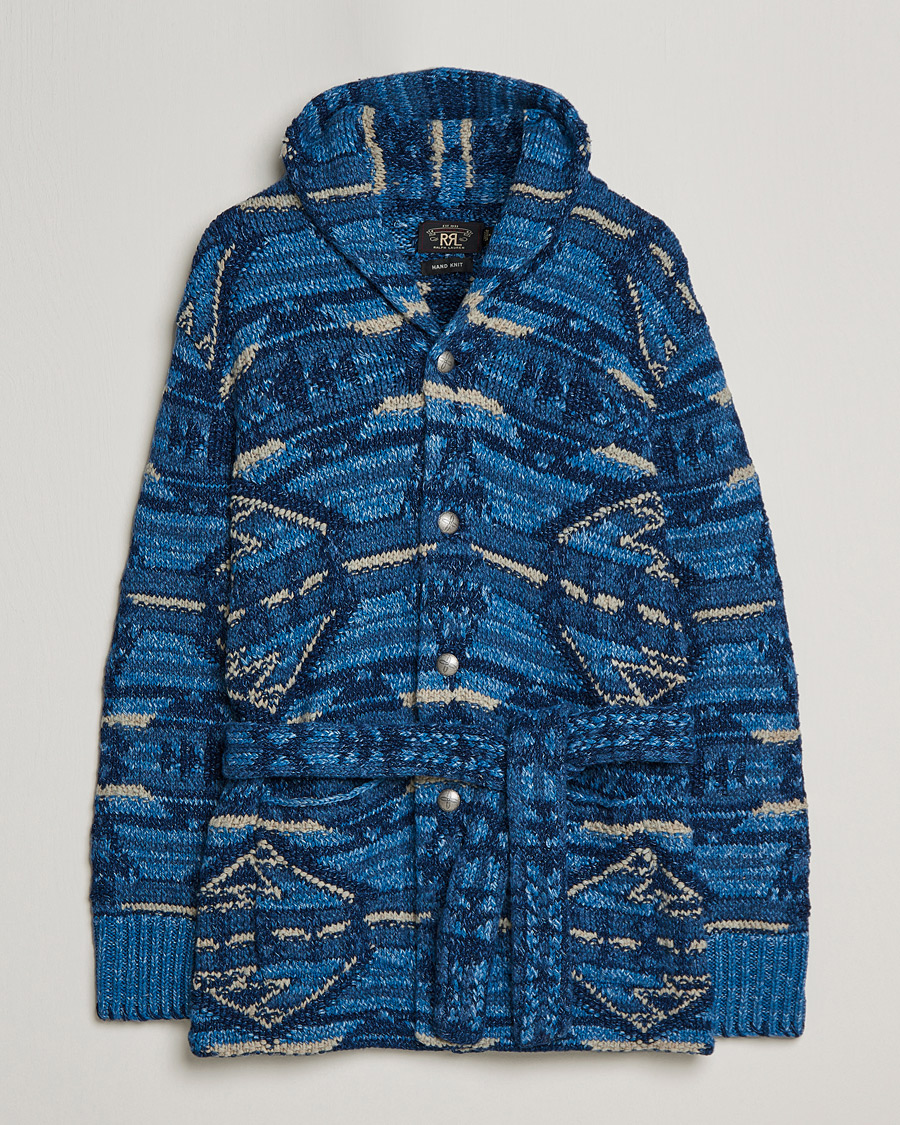 Homme | Pulls Et Tricots | RRL | Ranch Shawl Collar Cardigan Indigo Multi