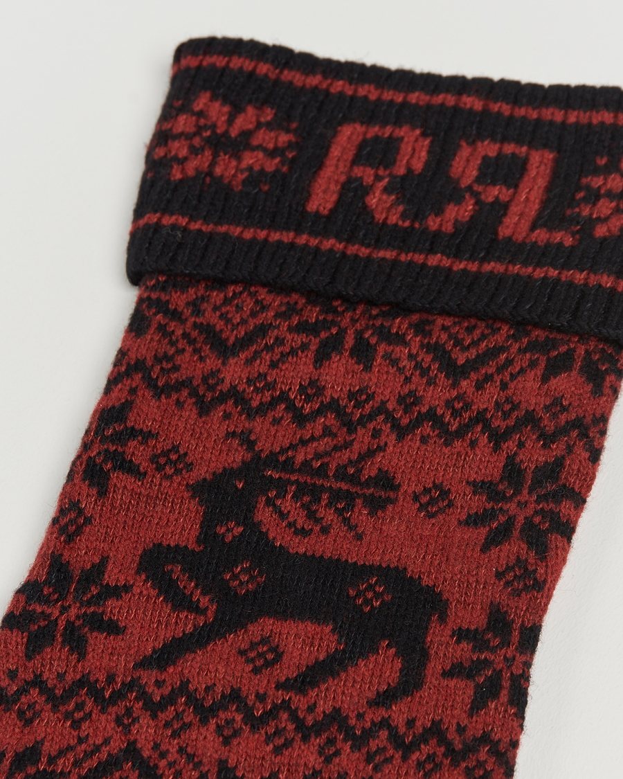 Homme | Idées de cadeaux de Noël | RRL | Holiday Stocking Red/Black