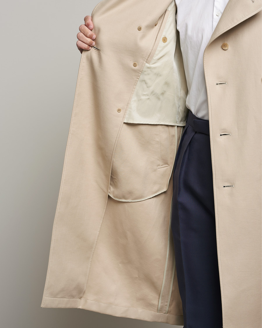 Homme | Manteaux Et Vestes | Ralph Lauren Purple Label | Classic Trench Coat Khaki Stone