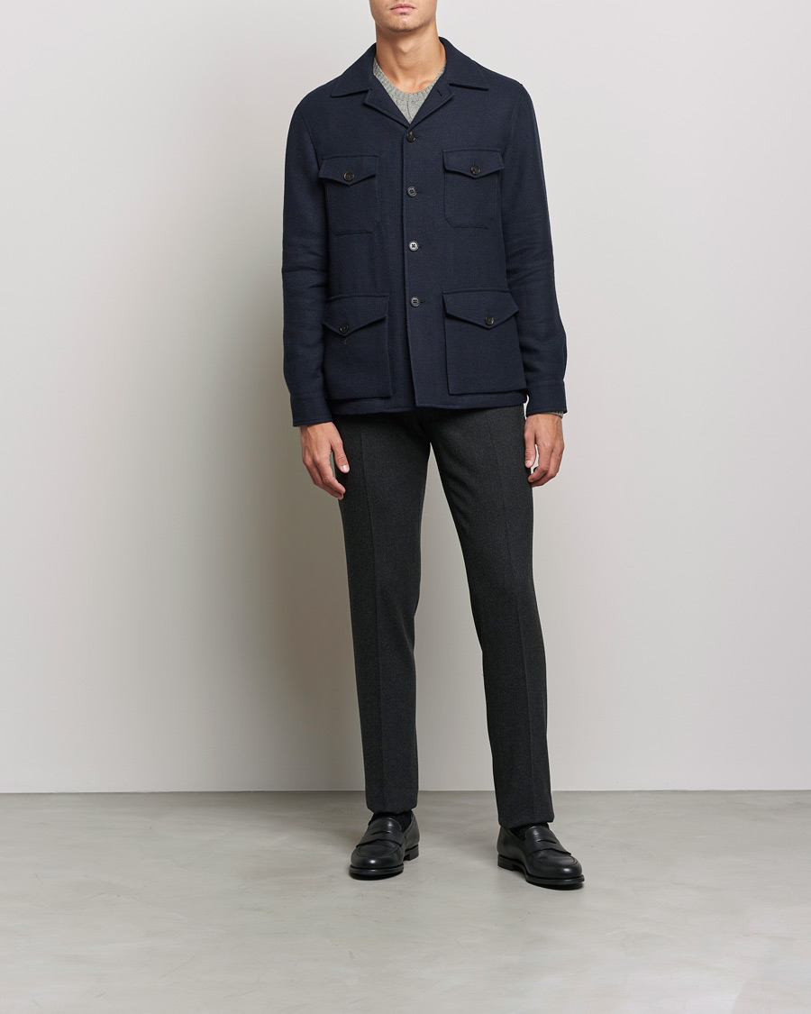 Homme | Manteaux Et Vestes | Ralph Lauren Purple Label | Snowden Tweed Field Jacket Navy