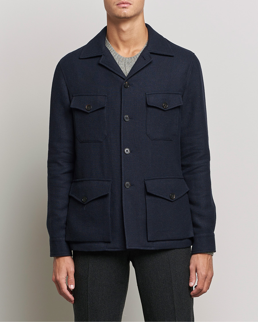 Homme | Manteaux Et Vestes | Ralph Lauren Purple Label | Snowden Tweed Field Jacket Navy