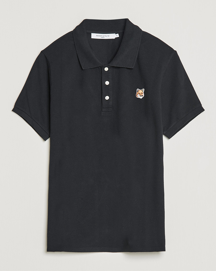 Homme | Polos | Maison Kitsuné | Fox Head Polo Black