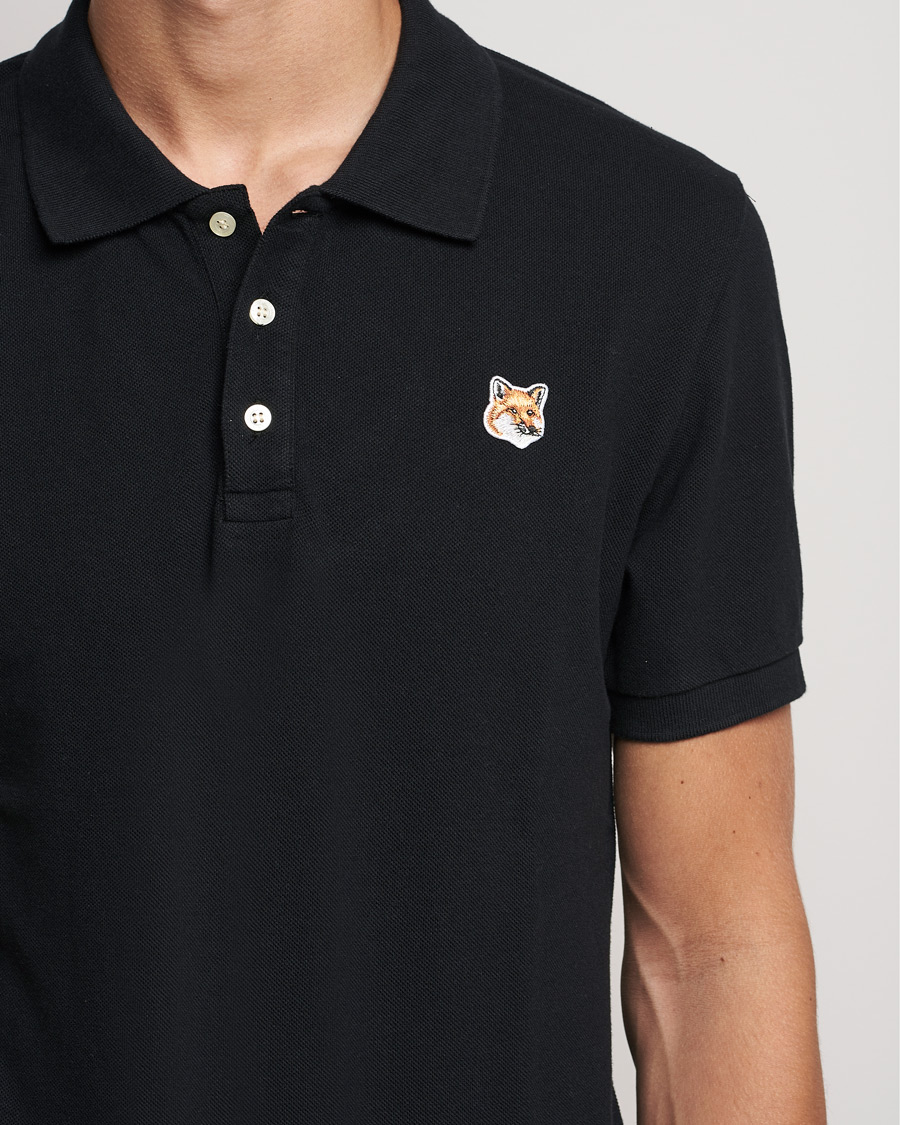 Homme | Polos | Maison Kitsuné | Fox Head Polo Black