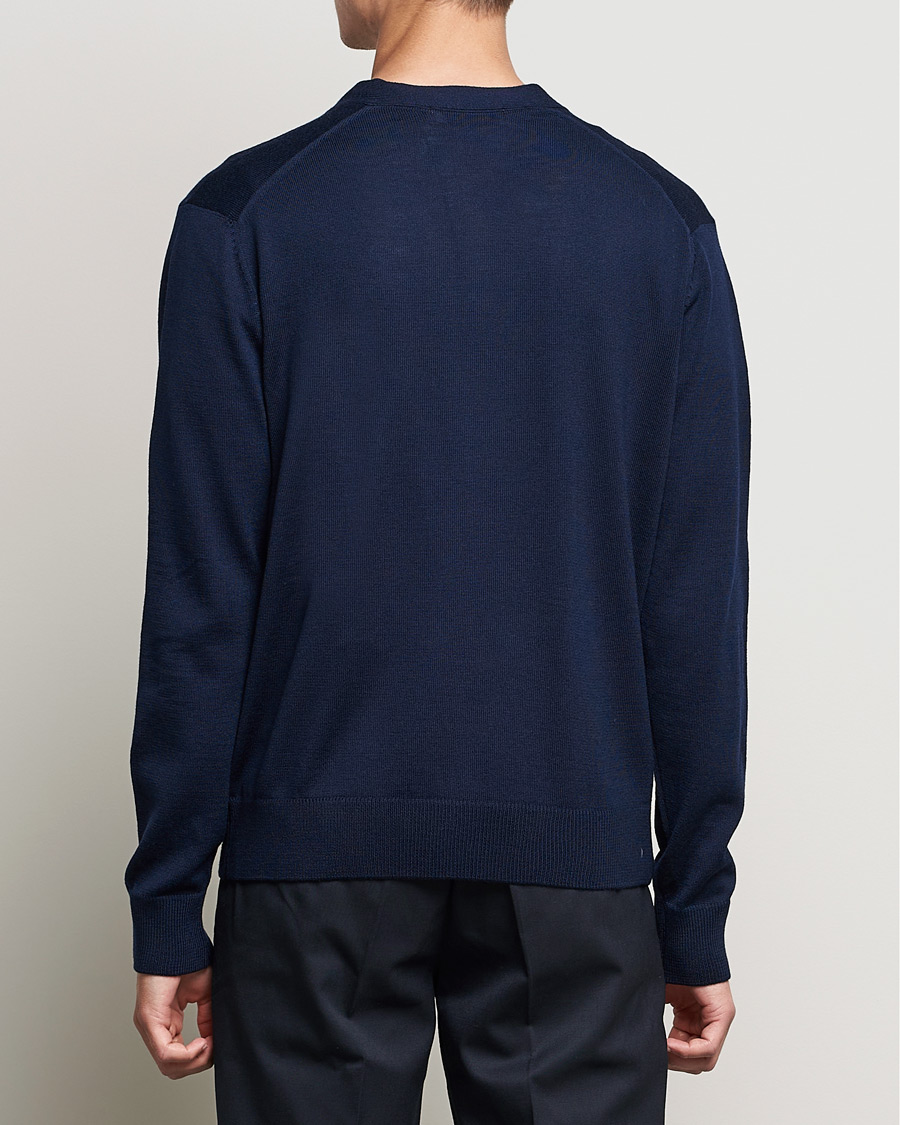 Homme | Pulls Et Tricots | Maison Kitsuné | Fox Head Wool Cardigan Navy