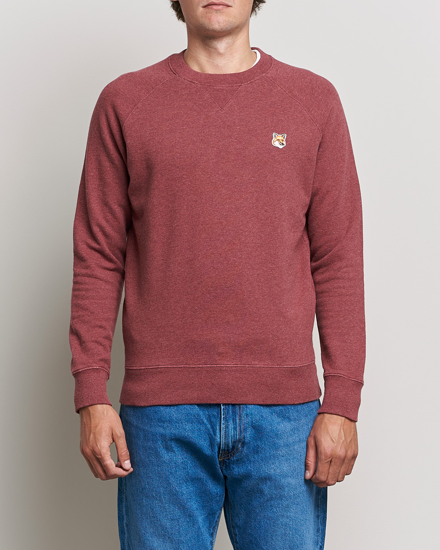 Homme | Pulls Et Tricots | Maison Kitsuné | Fox Head Sweatshirt Wine