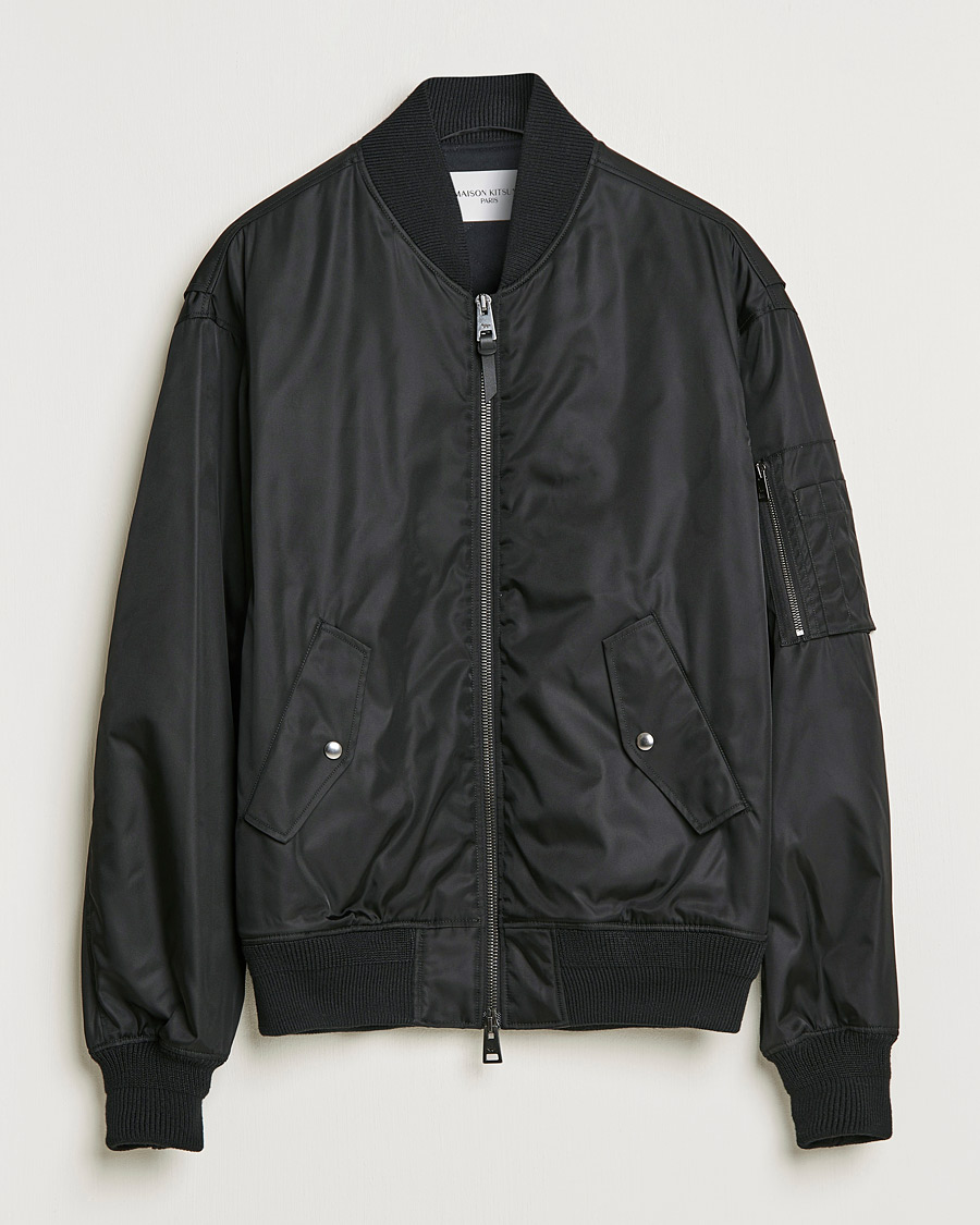 Homme | Manteaux Et Vestes | Maison Kitsuné | Bomber Jacket Black
