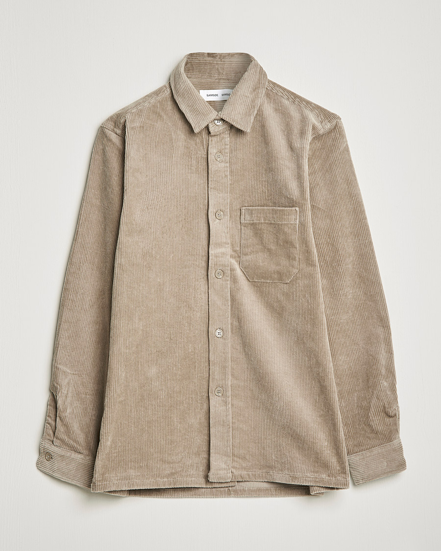 Homme | Chemises | Samsøe Samsøe | Samsøe & Samsøe Waltones Corduroy Overshirt Winter Twig