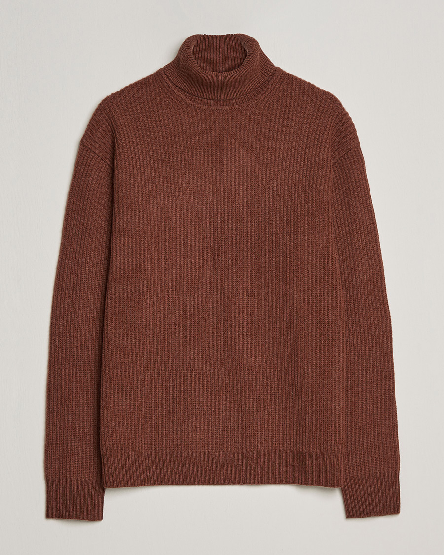 Homme | Pulls Et Tricots | Samsøe Samsøe | Samsøe & Samsøe Logan Heavy Knitted Roll Neck Cappuccino