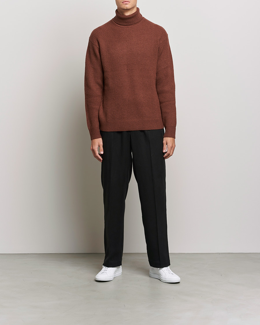 Homme | Pulls Et Tricots | Samsøe Samsøe | Samsøe & Samsøe Logan Heavy Knitted Roll Neck Cappuccino