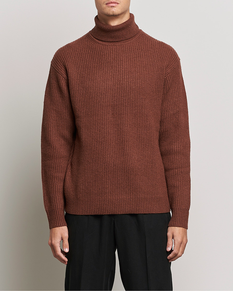 Homme | Pulls Et Tricots | Samsøe Samsøe | Samsøe & Samsøe Logan Heavy Knitted Roll Neck Cappuccino