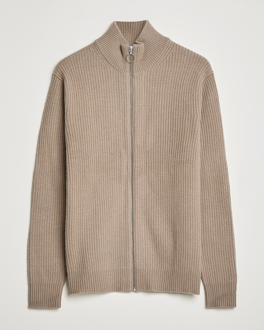 Homme | Pulls Et Tricots | Samsøe Samsøe | Samsøe & Samsøe Logan Heavy Kniited Zip Cardigan Winter Twig